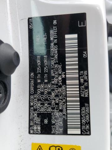 2019 Lexus Nx 300 Base VIN: JTJBARBZ7K2180085 Lot: 61699624