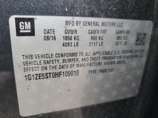 2017 CHEVROLET MALIBU LT - 1G1ZE5ST0HF109010