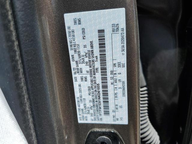 2022 FORD F150 SUPER - 1FTFW1E81NKD61035