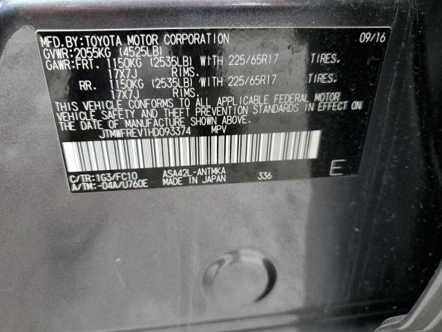 2017 Toyota Rav4 Xle VIN: JTMWFREV1HD093374 Lot: 61330074