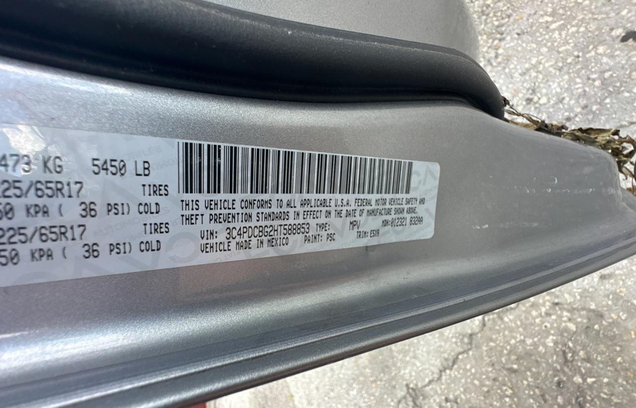 3C4PDCBG2HT588853 2017 Dodge Journey Sxt