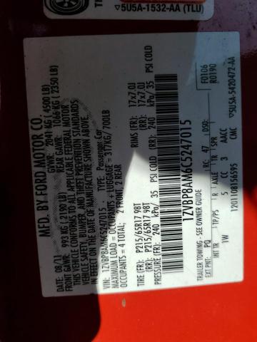 2012 Ford Mustang VIN: 1ZVBP8AM6C5247015 Lot: 63109844
