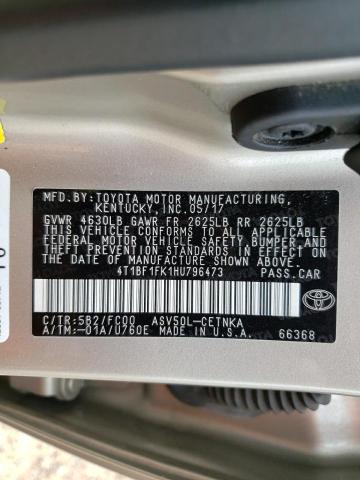 VIN 4T1BF1FK1HU796473 2017 Toyota Camry, LE no.13