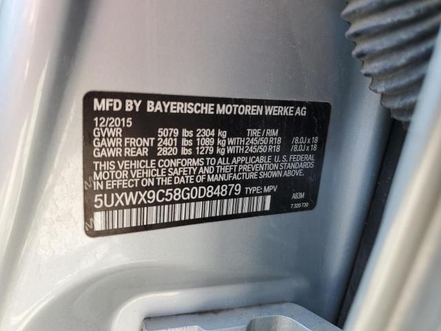 2016 BMW X3 XDRIVE2 5UXWX9C58G0D84879