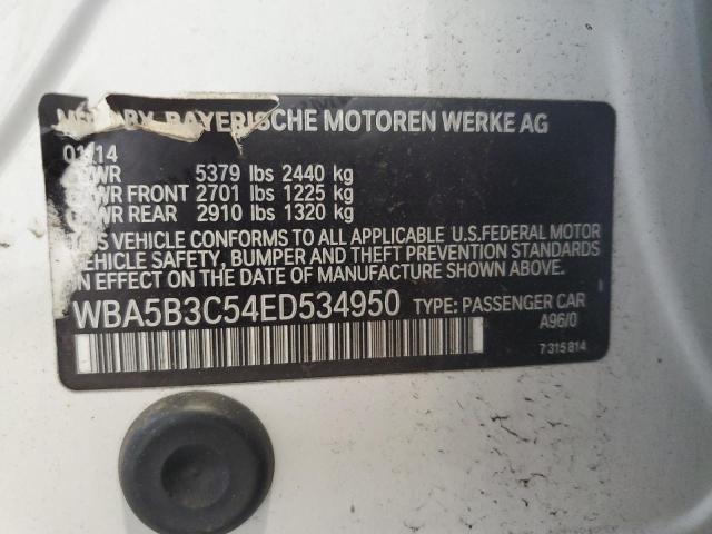 VIN WBA5B3C54ED534950 2014 BMW 5 Series, 535 XI no.12