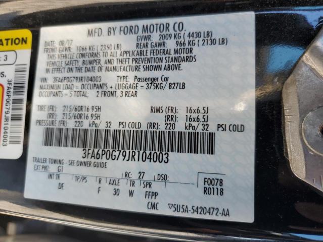 VIN 3FA6P0G79JR104003 2018 Ford Fusion, S no.12