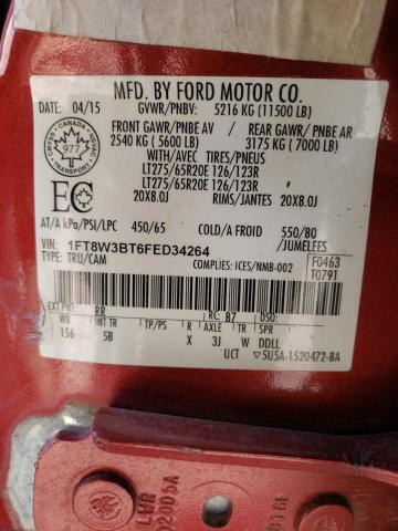 2015 FORD F350 SUPER - 1FT8W3BT6FED34264