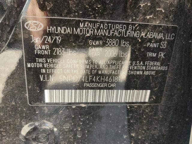 2019 HYUNDAI ELANTRA SE - 5NPD74LF4KH461812