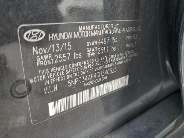 2016 Hyundai Sonata Sport VIN: 5NPE34AF4GH346525 Lot: 61938444