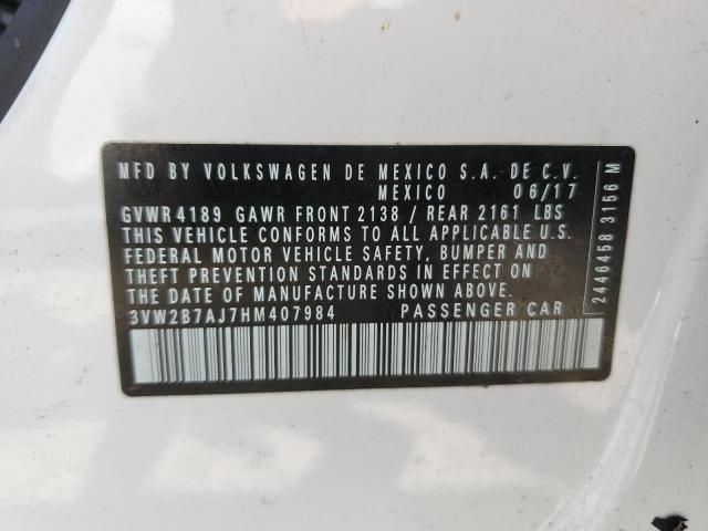 2017 VOLKSWAGEN JETTA S - 3VW2B7AJ7HM407984