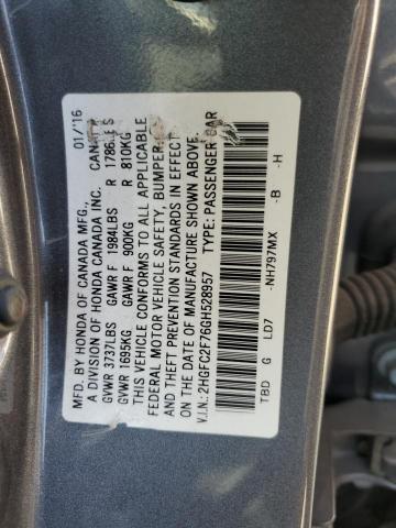 2HGFC2F76GH528957 2016 HONDA CIVIC - Image 12