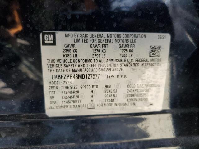 2021 Buick Envision Essence VIN: LRBFZPR43MD127577 Lot: 61951384