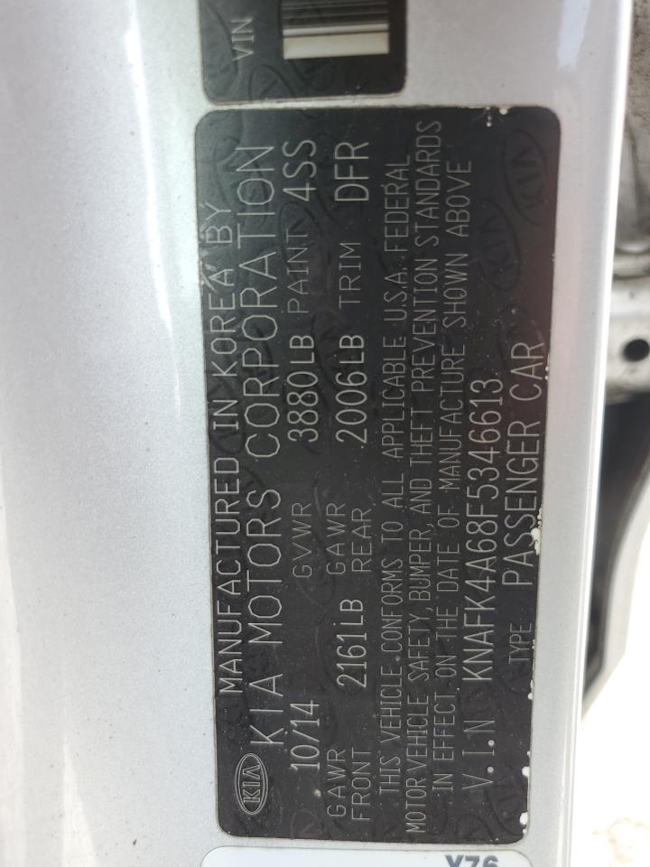 KNAFK4A68F5346613 2015 Kia Forte Lx