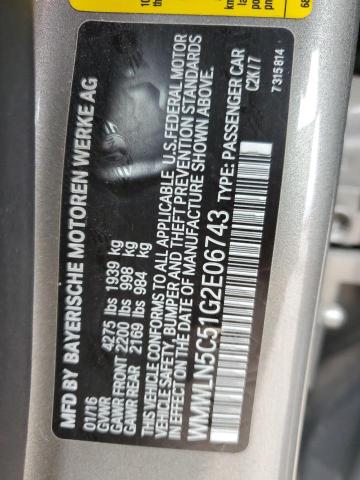 2016 MINI COOPER CLU WMWLN5C51G2E06743