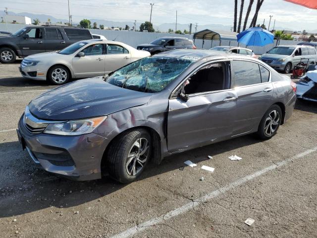 HONDA ACCORD LX 2017 gray sedan 4d gas 1HGCR2F37HA191178 photo #1