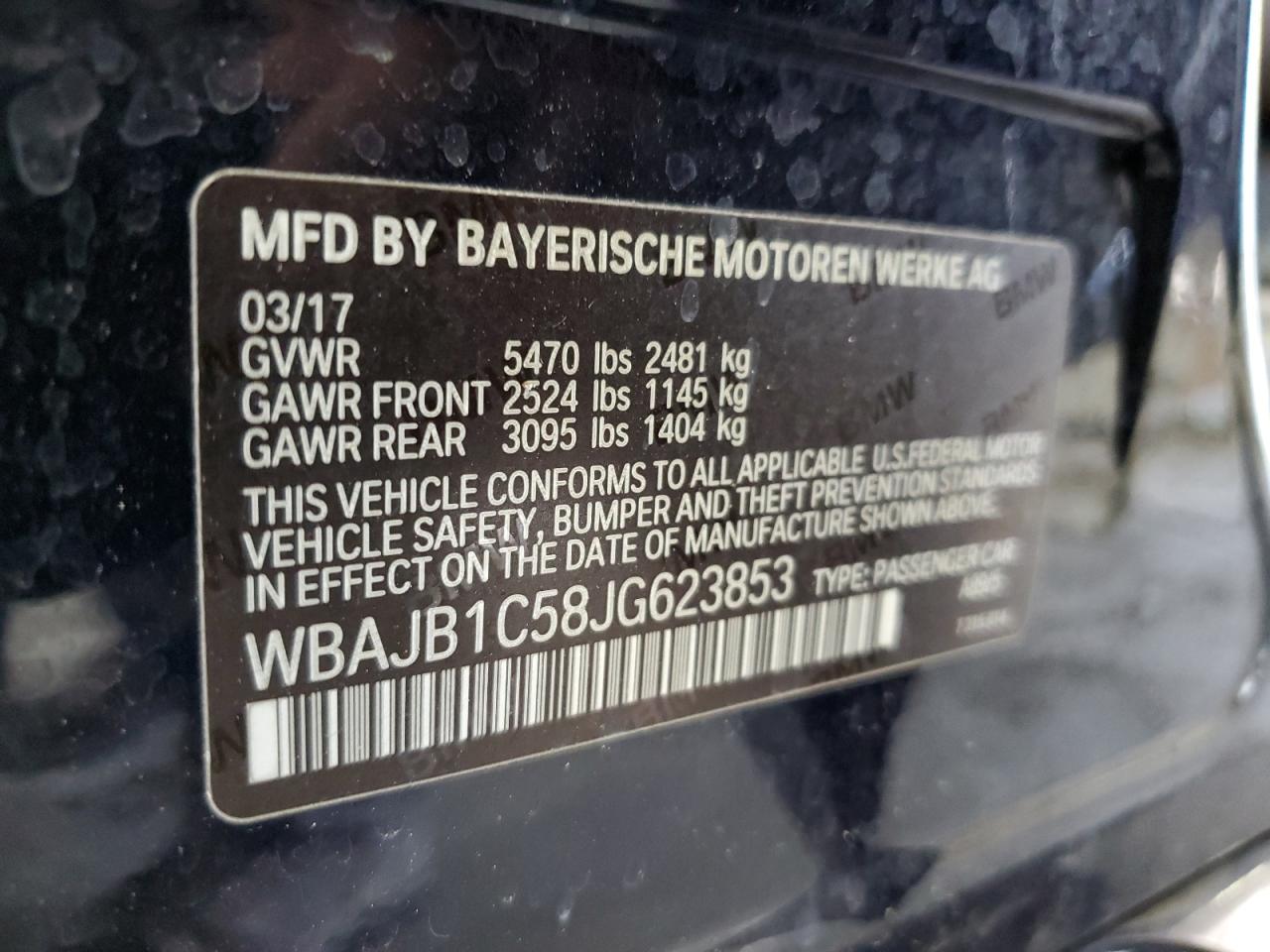 WBAJB1C58JG623853 2018 BMW 530Xe