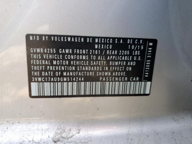 2016 VOLKSWAGEN GOLF SPORT - 3VWC17AU9GM514244