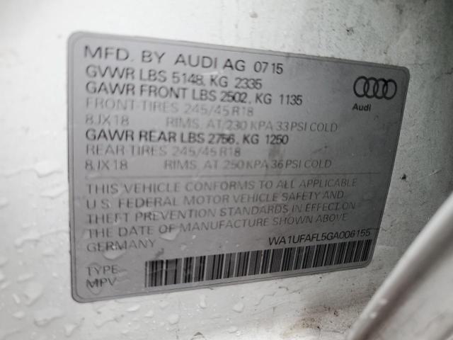 VIN WA1UFAFL5GA006155 2016 Audi A4, Premium Plus no.14