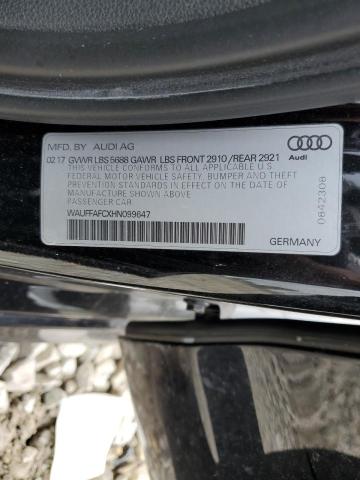 2017 AUDI S6 PREMIUM WAUFFAFCXHN099647