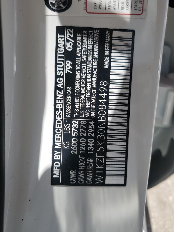 W1KZF5KB0NB084498 2022 Mercedes-Benz E 450 4Matic