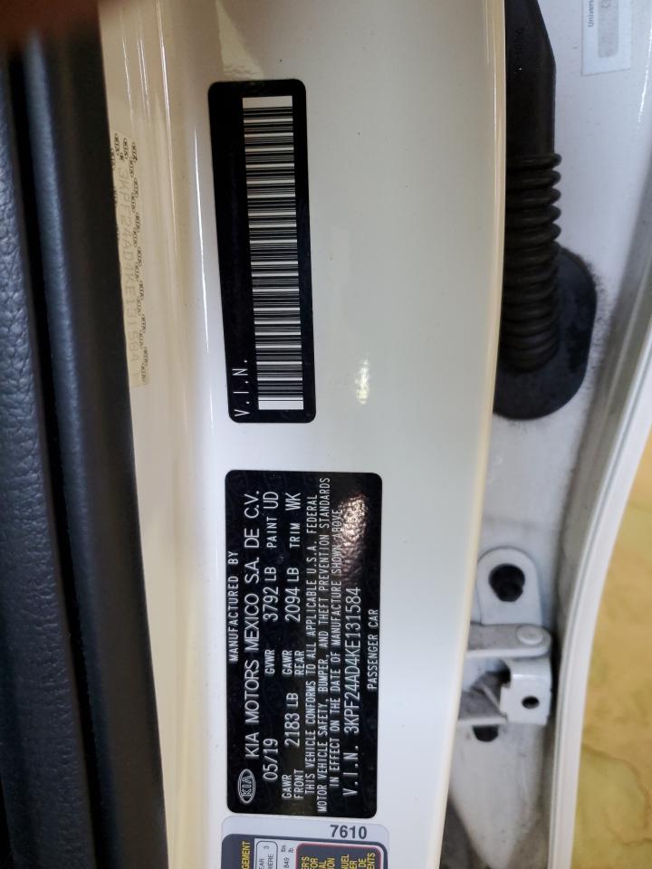 3KPF24AD4KE131584 2019 Kia Forte Fe