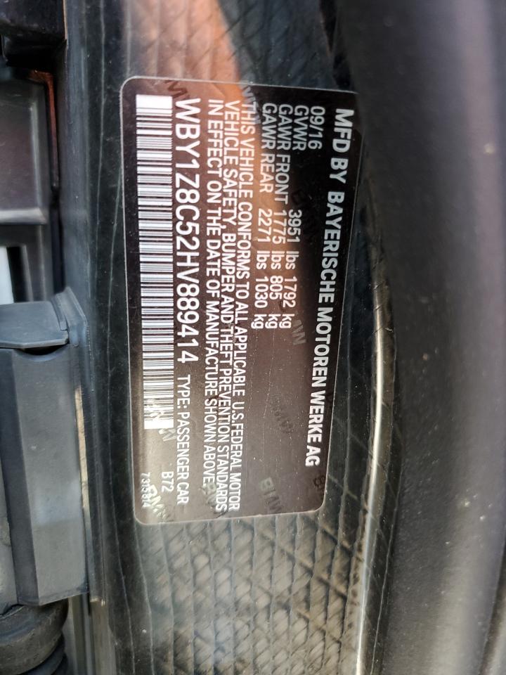 WBY1Z8C52HV889414 2017 BMW I3 Rex