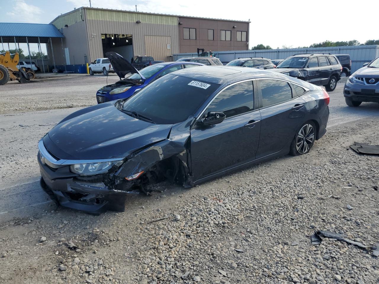 Lot #2704141190 2018 HONDA CIVIC EXL