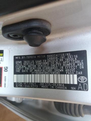 2T1BURHE8HC748580 2017 TOYOTA COROLLA - Image 12