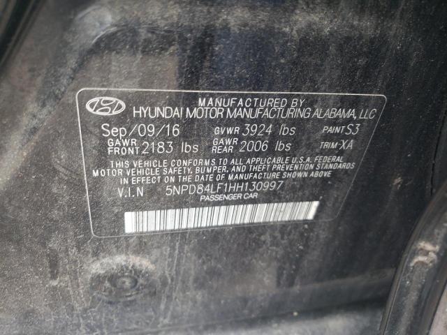 2017 HYUNDAI ELANTRA SE - 5NPD84LF1HH130997