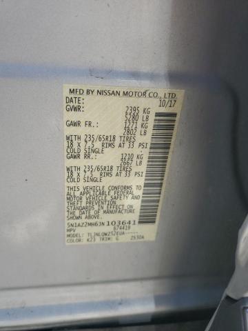 2018 NISSAN MURANO 5N1AZ2MH6JN103641