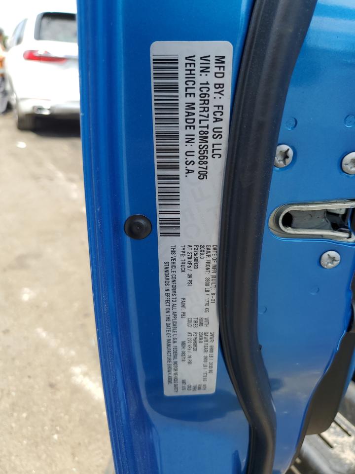 1C6RR7LT8MS568705 2021 Ram 1500 Classic Slt