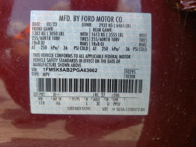 2023 FORD EXPLORER P - 1FM5K8AB2PGA63662