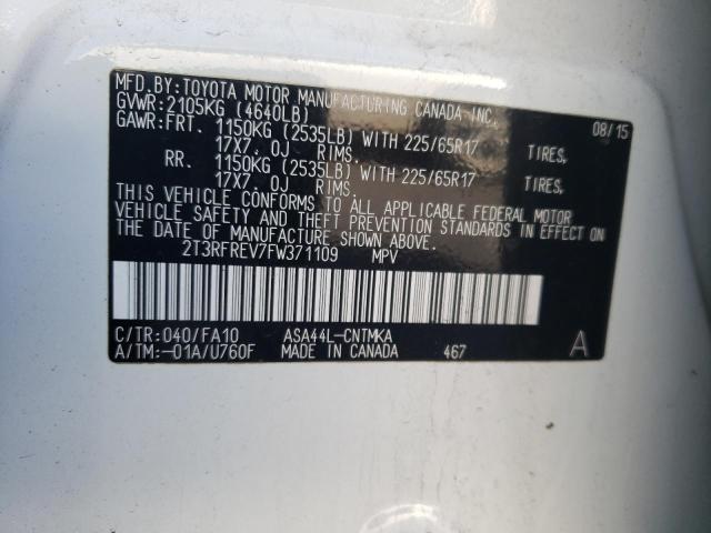 2T3RFREV7FW371109 2015 TOYOTA RAV 4 - Image 13