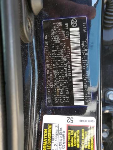 VIN 4T1G11AK6MU473624 2021 Toyota Camry, SE no.12