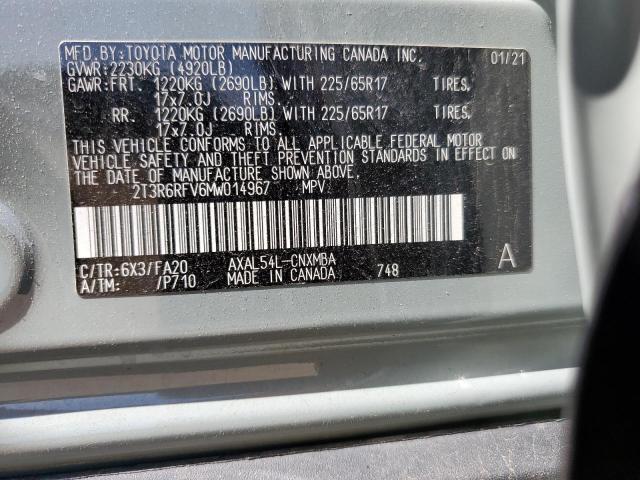 2021 TOYOTA RAV4 XLE - 2T3R6RFV6MW014967