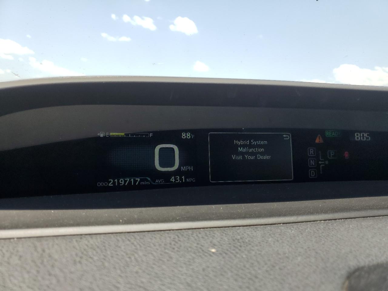 JTDKBRFUXH3538166 2017 Toyota Prius