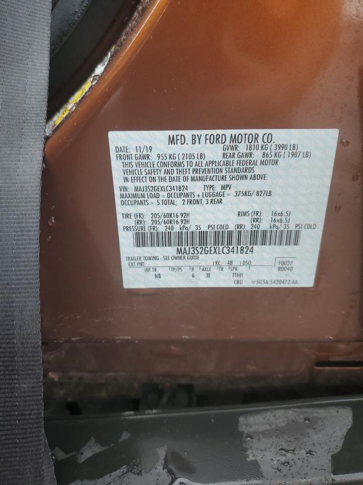 MAJ3S2GEXLC341824 2020 Ford Ecosport Se