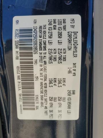 2006 Dodge Caravan Se VIN: 1D4GP25R26B639526 Lot: 61553424