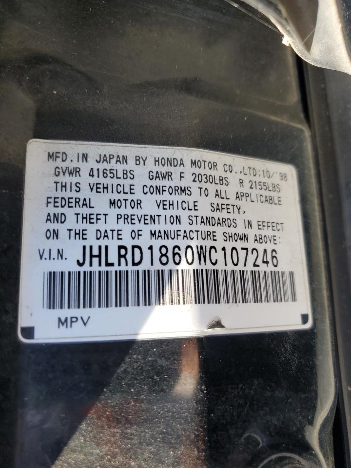 JHLRD1860WC107246 1998 Honda Cr-V Ex