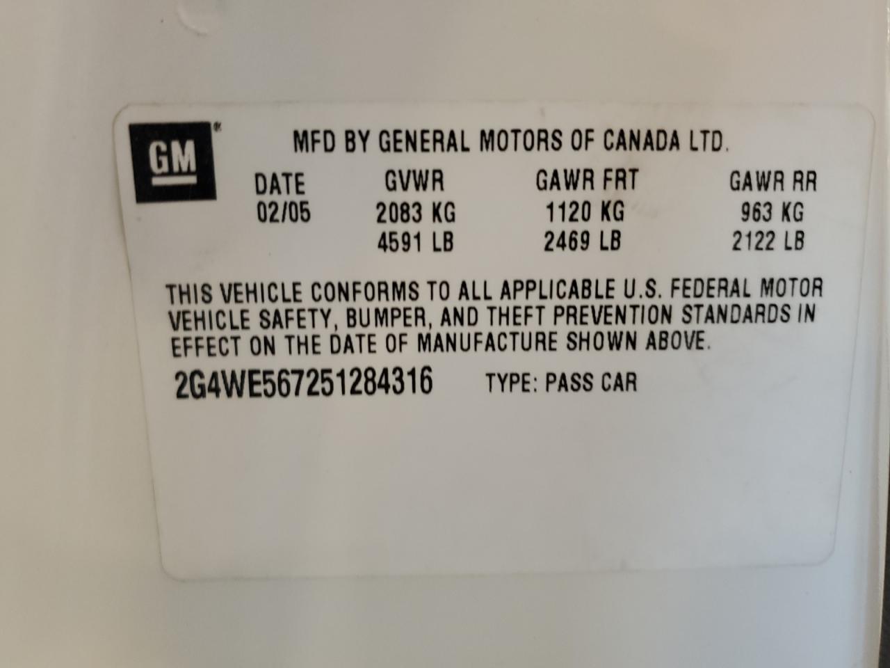 2G4WC582X71216744 2007 Buick Lacrosse Cx