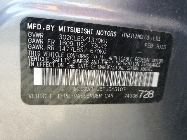 2015 MITSUBISHI MIRAGE DE - ML32A3HJ8FH045107