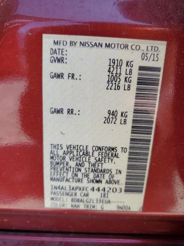 2015 NISSAN ALTIMA 2.5 - 1N4AL3APXFC444203