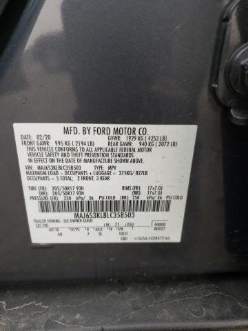 2020 FORD ECOSPORT T - MAJ6S3KL8LC358503