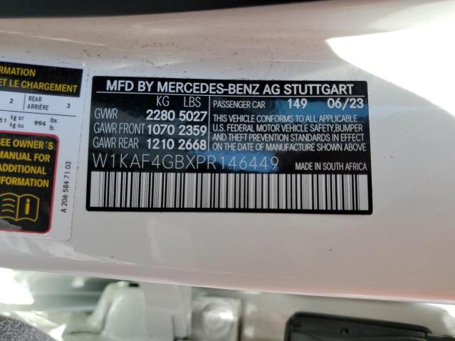 VIN W1KAF4GBXPR146449 2023 Mercedes-Benz C-Class, 300 no.12