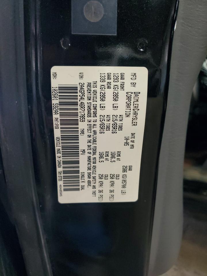 2A4GP54L46R717859 2006 Chrysler Town & Country Touring