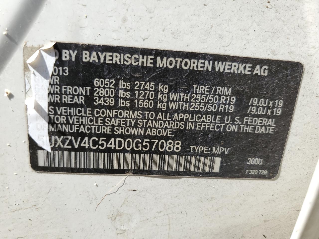 5UXZV4C54D0G57088 2013 BMW X5 xDrive35I