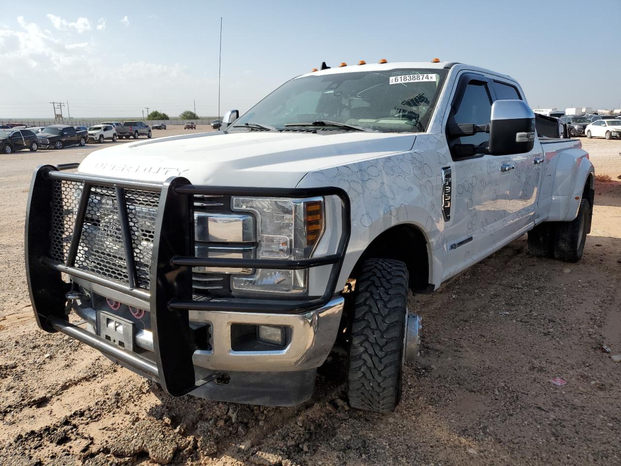 FORD F350 SUPER 2019 white  diesel 1FT8W3DT4KEE32247 photo #1