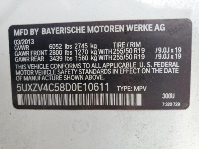 VIN 5UXZV4C58D0E10611 2013 BMW X5, Xdrive35I no.13