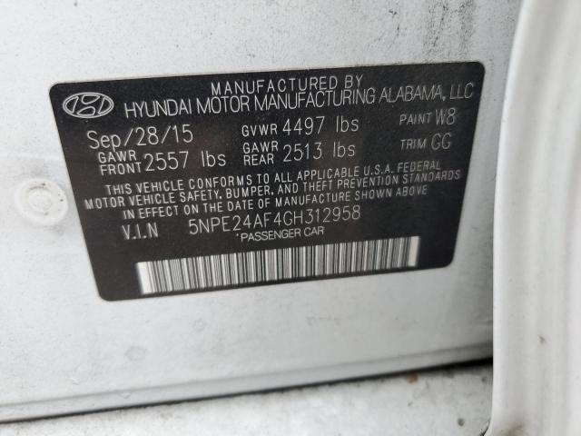 2016 HYUNDAI SONATA SE - 5NPE24AF4GH312958