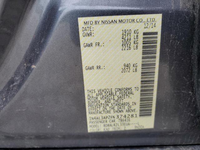 2015 NISSAN ALTIMA 2.5 - 1N4AL3AP2FN374281